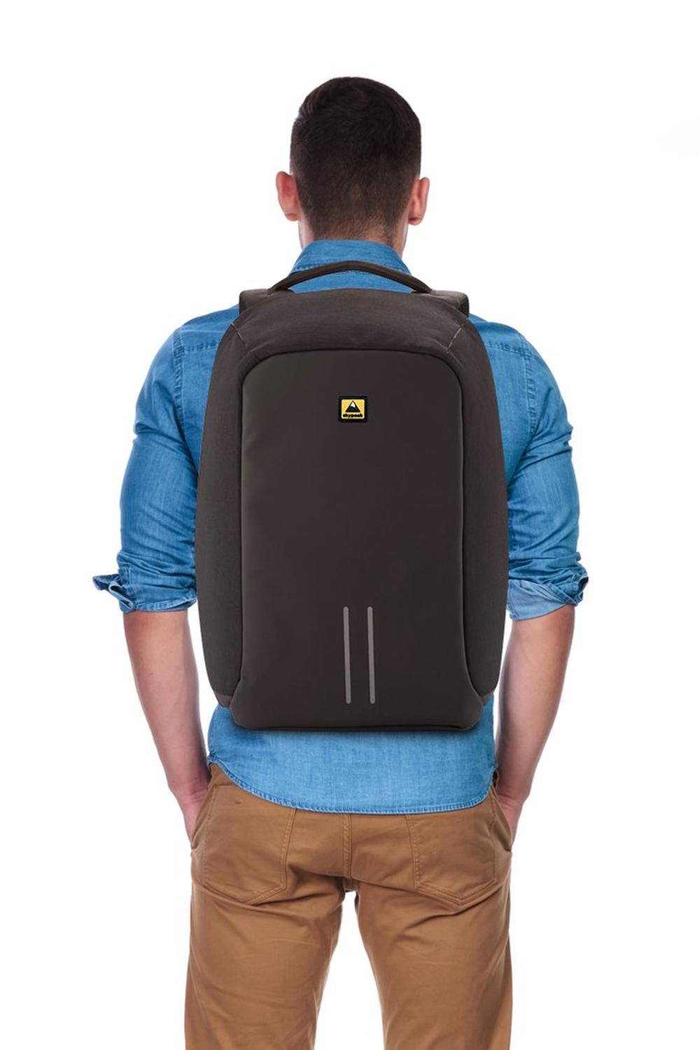 Mochila Backpack Skypeak Antirrobo de 15 6 con funda repelente al agua y puerto USB SHIELD 115BK