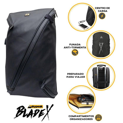 Mochila Backpack Skypeak de 15.6 pulgadas con funda resistente al agua BLADEX-115BK