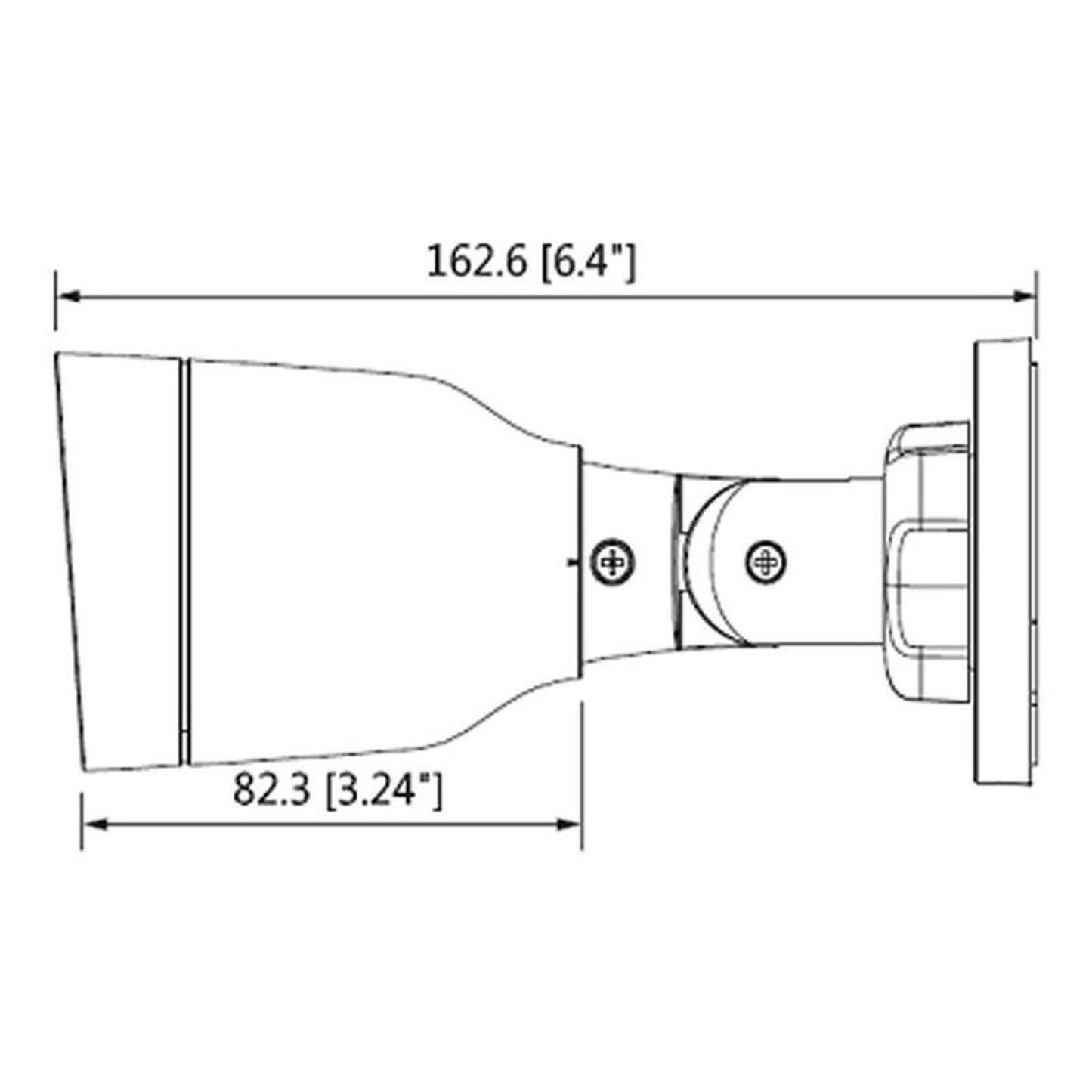 Cámara Dahua Ip Bullet 2 Mp/lente 2.8 Mm/115°/ip67/b1b20l28