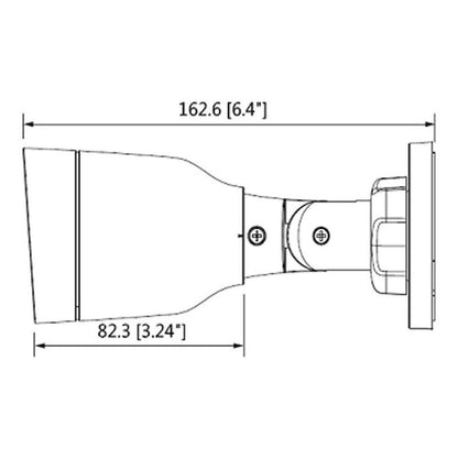 Cámara Dahua Ip Bullet 2 Mp/lente 2.8 Mm/115°/ip67/b1b20l28