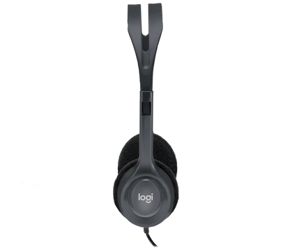 Logitech Audífonos con Micrófono H111, Alámbrico, 1.8 Metros, 3.5mm, Gris