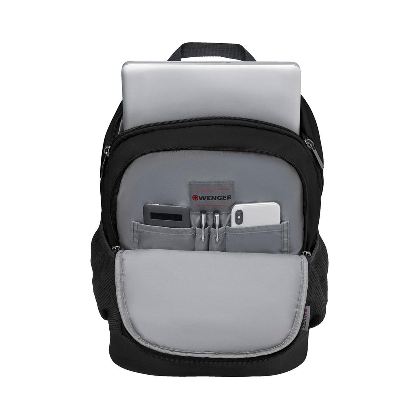 Mochila Wenger porta laptop Quadma, para laptop de 16", 610202, mochila negra