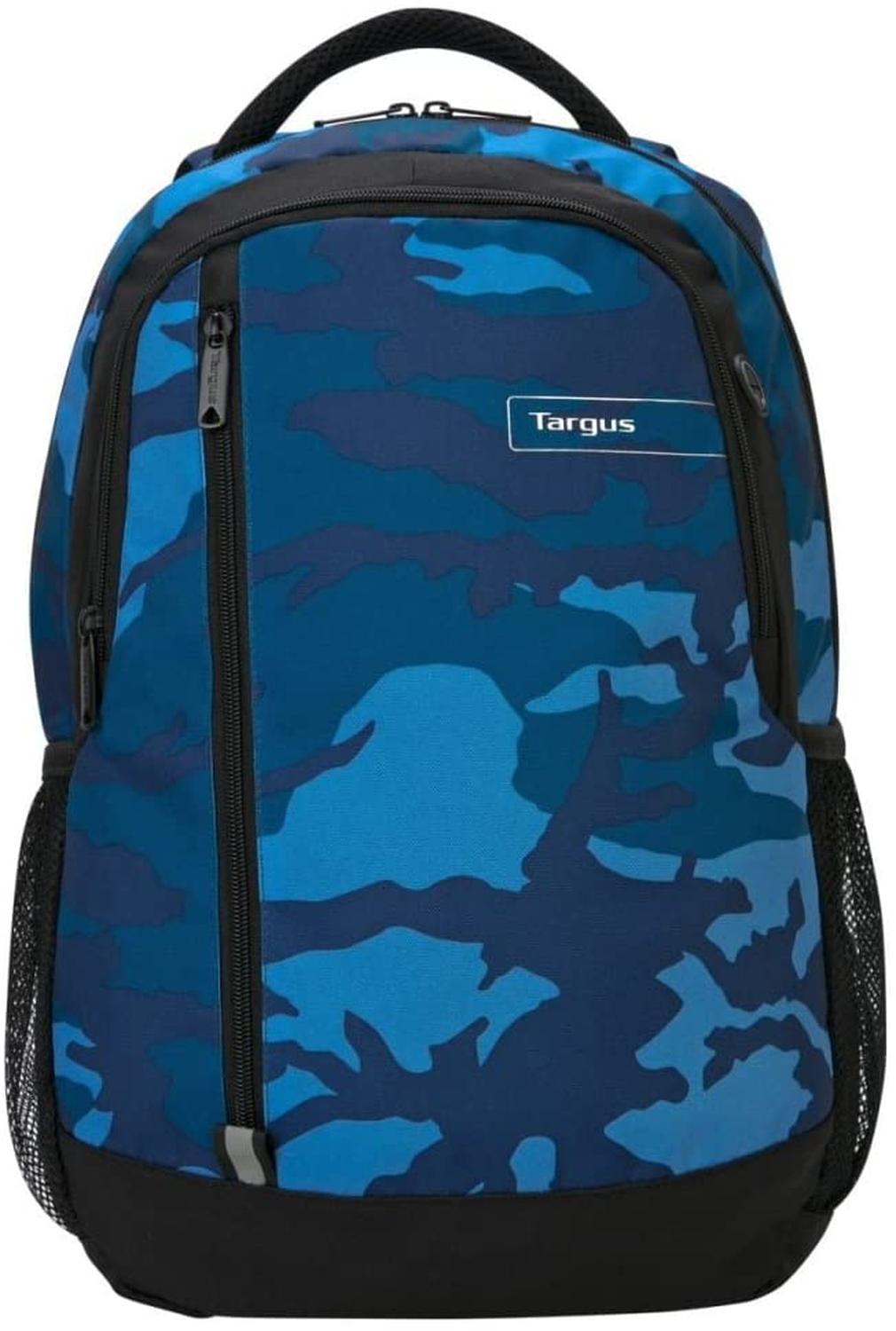 Combo de Mochilas Targus Colección Militar Azul, Kit de 4 Piezas con Mochila, Morral, Lonchera y Lap