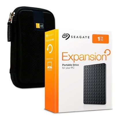 Disco Duro Externo 1tb Seagate + Estuche De Regalo Caselogic