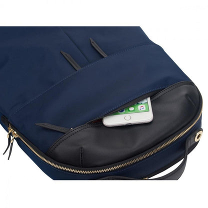 Targus Mochila de Polipiel/Nylon Newport para Laptop 15'', Azul Marino