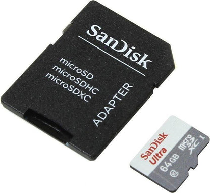 Memoria Flash SanDisk Ultra, 64GB MicroSDXC UHS-I Clase 10, con Adaptador