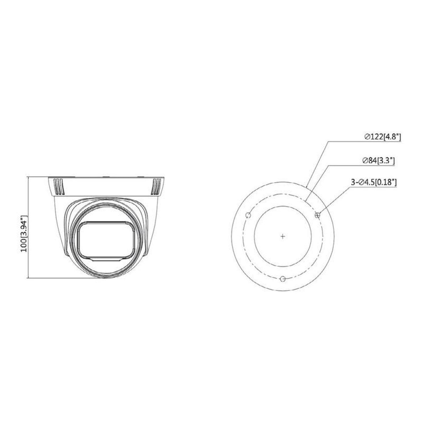 Cámara Dahua Ezip-ip Domo2mp/lente Mtz De 2.8-12mm /t2b20zs