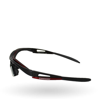 Armazon para Lentes Wenger X-Kross Color Shinny Black con Estuche, ideal para deportes, OF1001.04, i