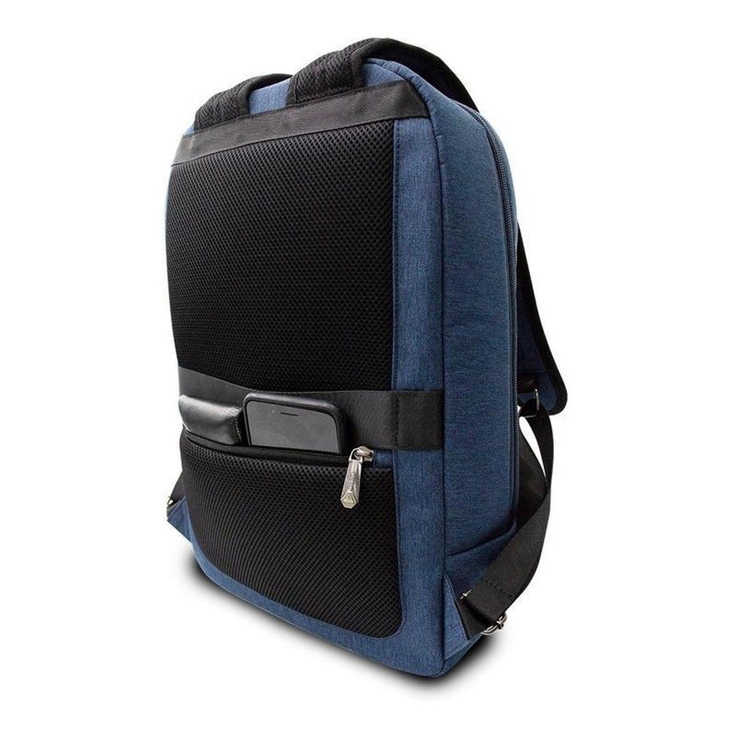 Mochila BERNA para laptop de 15.6 pulgadas con puerto de carga USB color azul BERNA-115BL