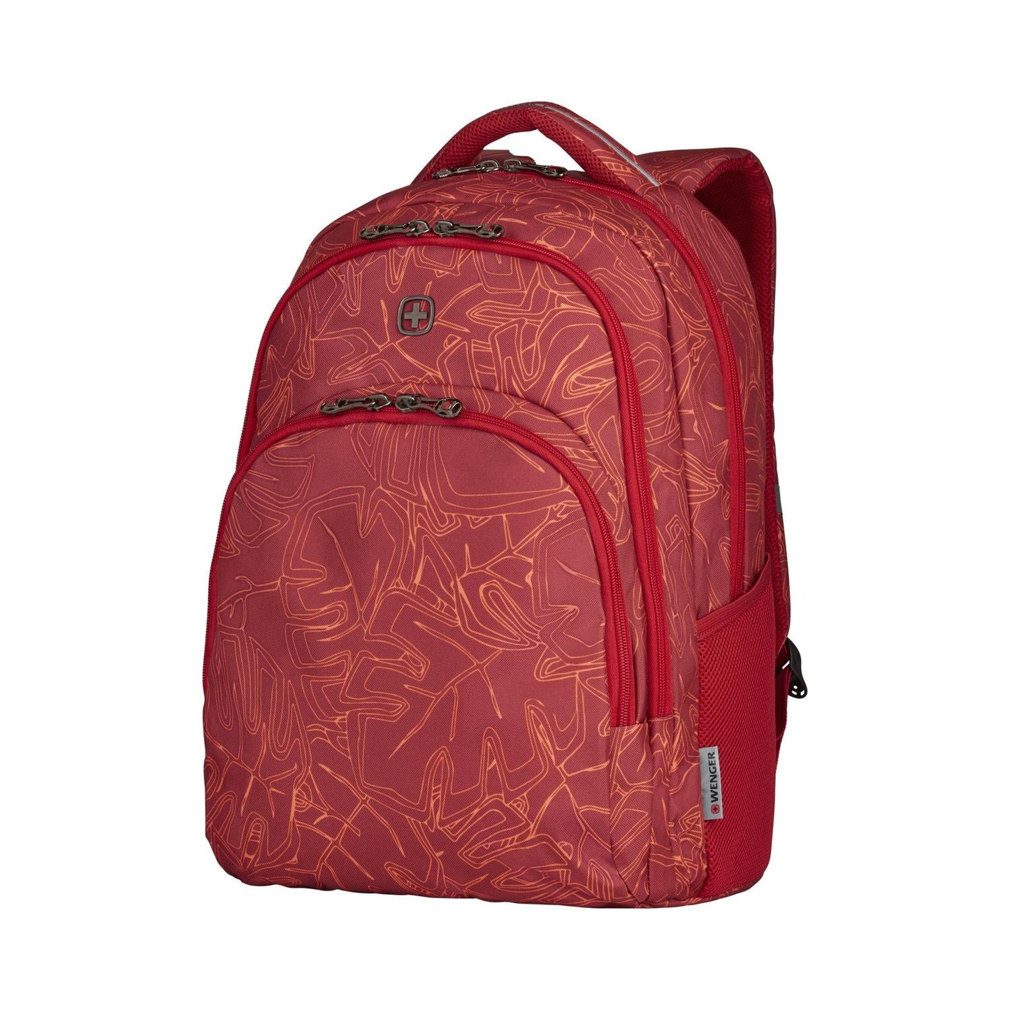 Mochila Juvenil Wenger Upload, para laptop de 16", 606472, color rojo, tecnología Air Flow